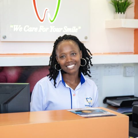 Our receptionist waiting for you